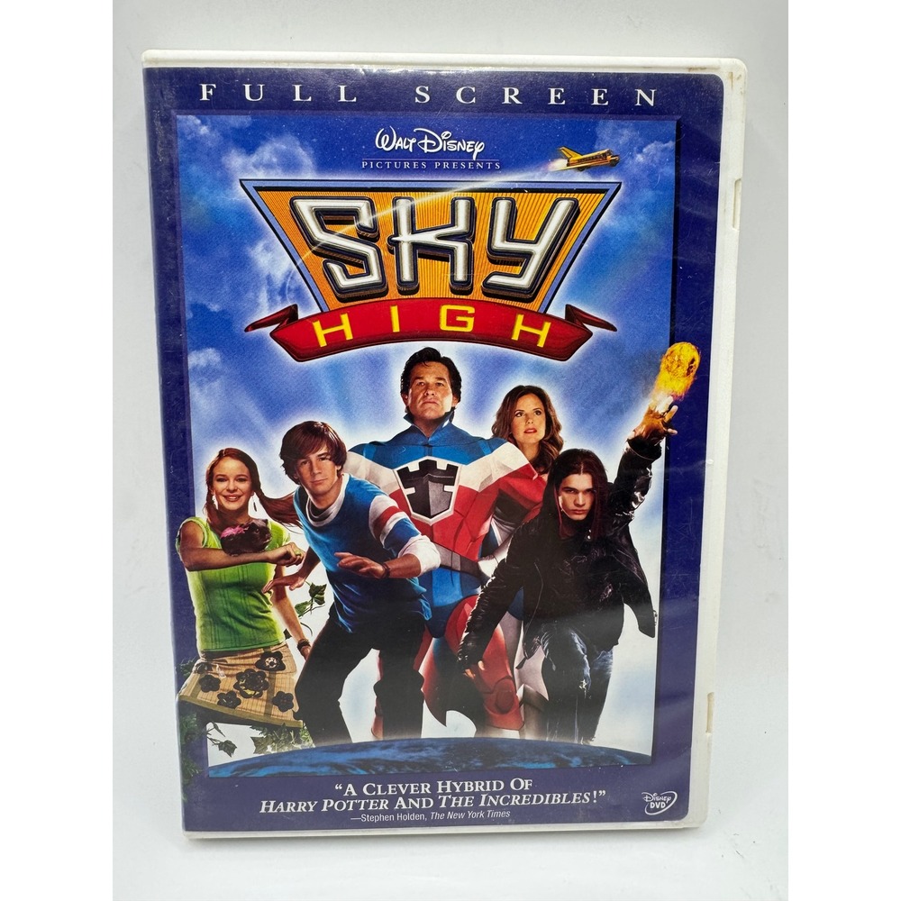 Disney Sky High DVD Full Screen‎ 2005 Kurt Russell Kelly Preston Superhero Movie